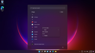 Windows 11 start menu