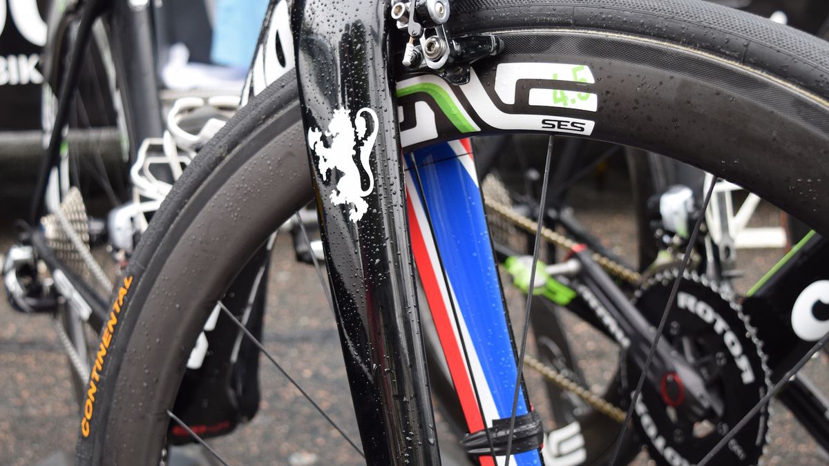 The Cervelo S5 also has lion on the outside of the fork representing the eternal king of Norway