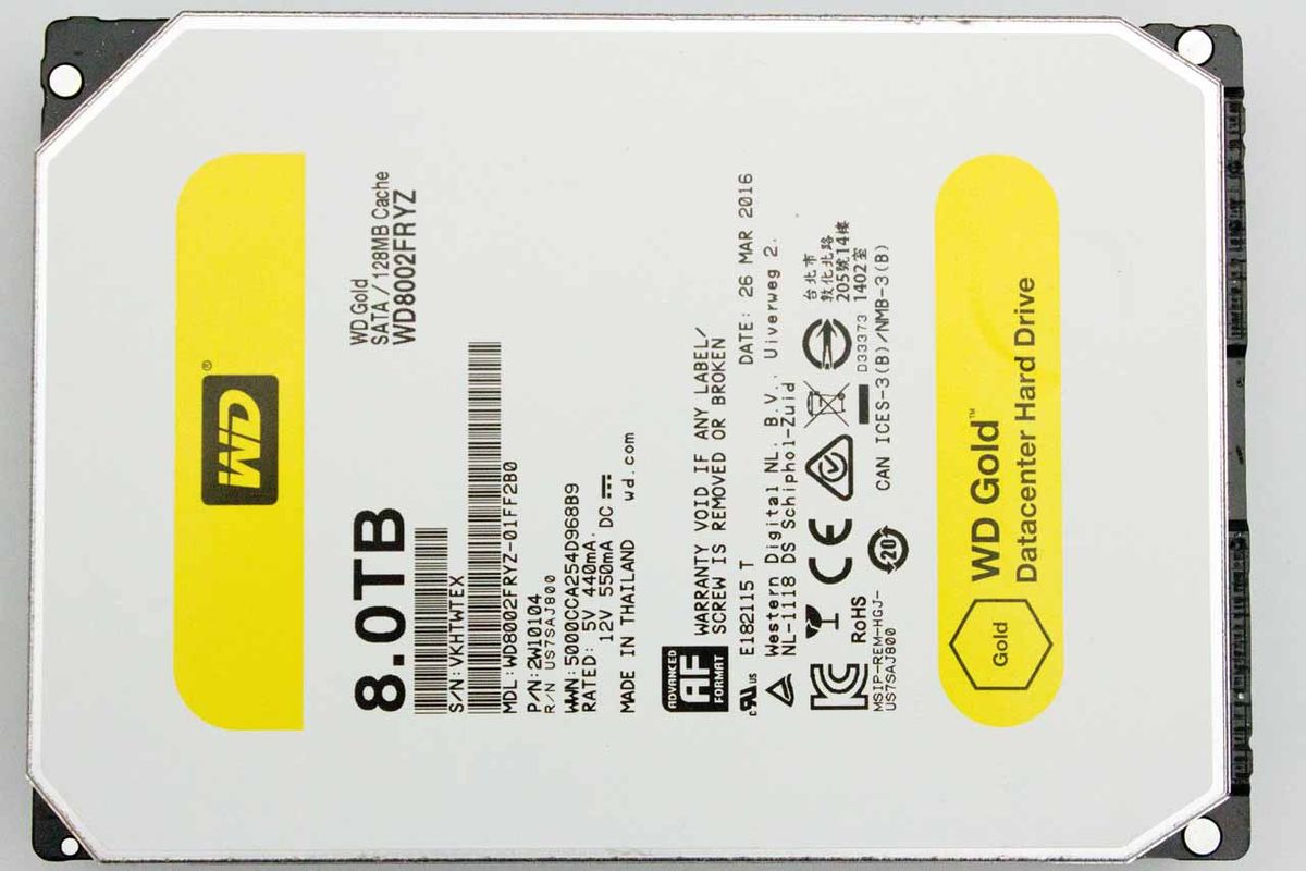 WD Gold 8TB HDD