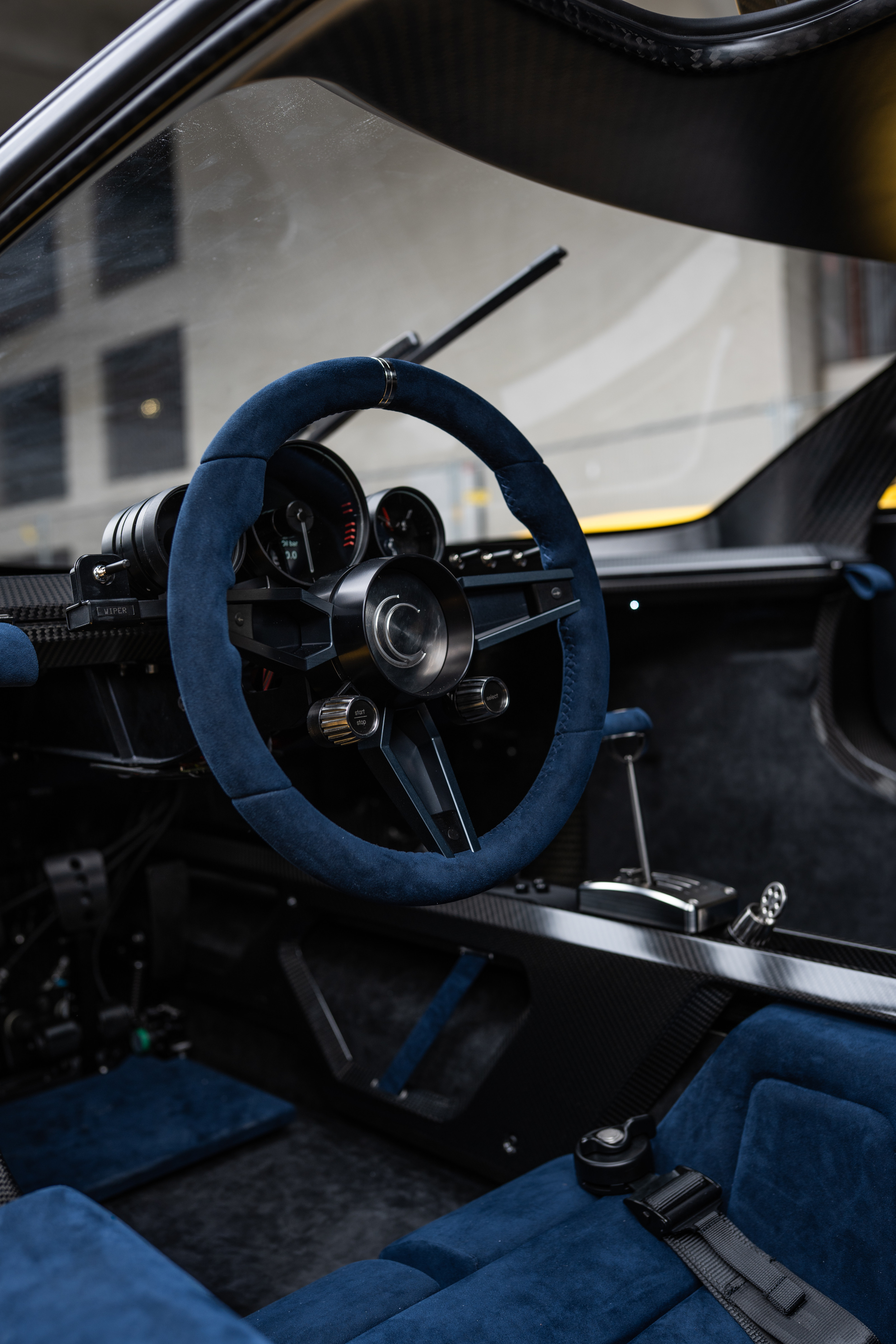 The bespoke cabin of the second prototyope Capricorn 01 Zagato