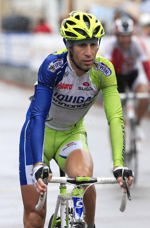 Vincenzo Nibali (Liquigas-Cannondale) in action at the Giro di Padania.