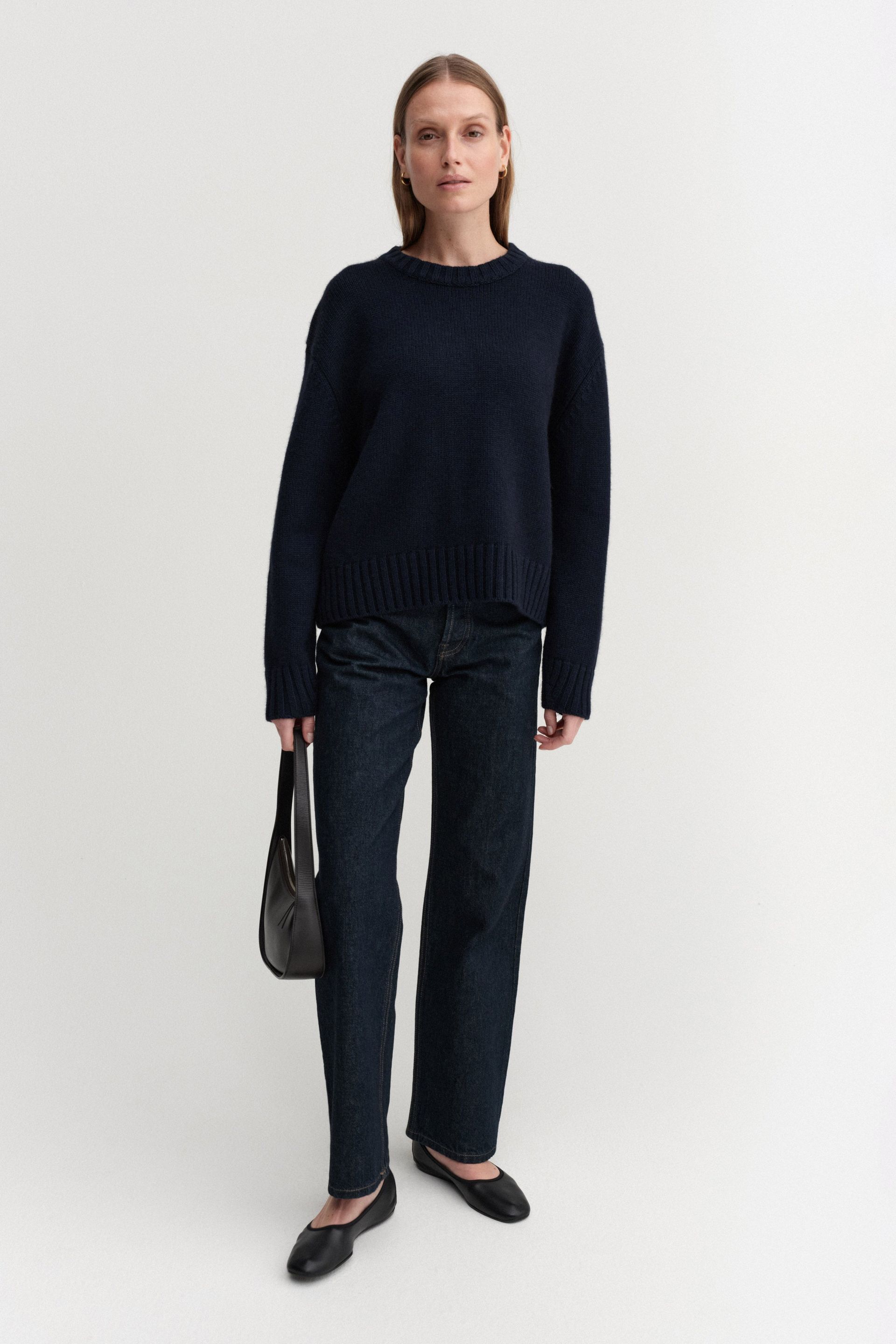 Cru Crewneck Sweater, Navy