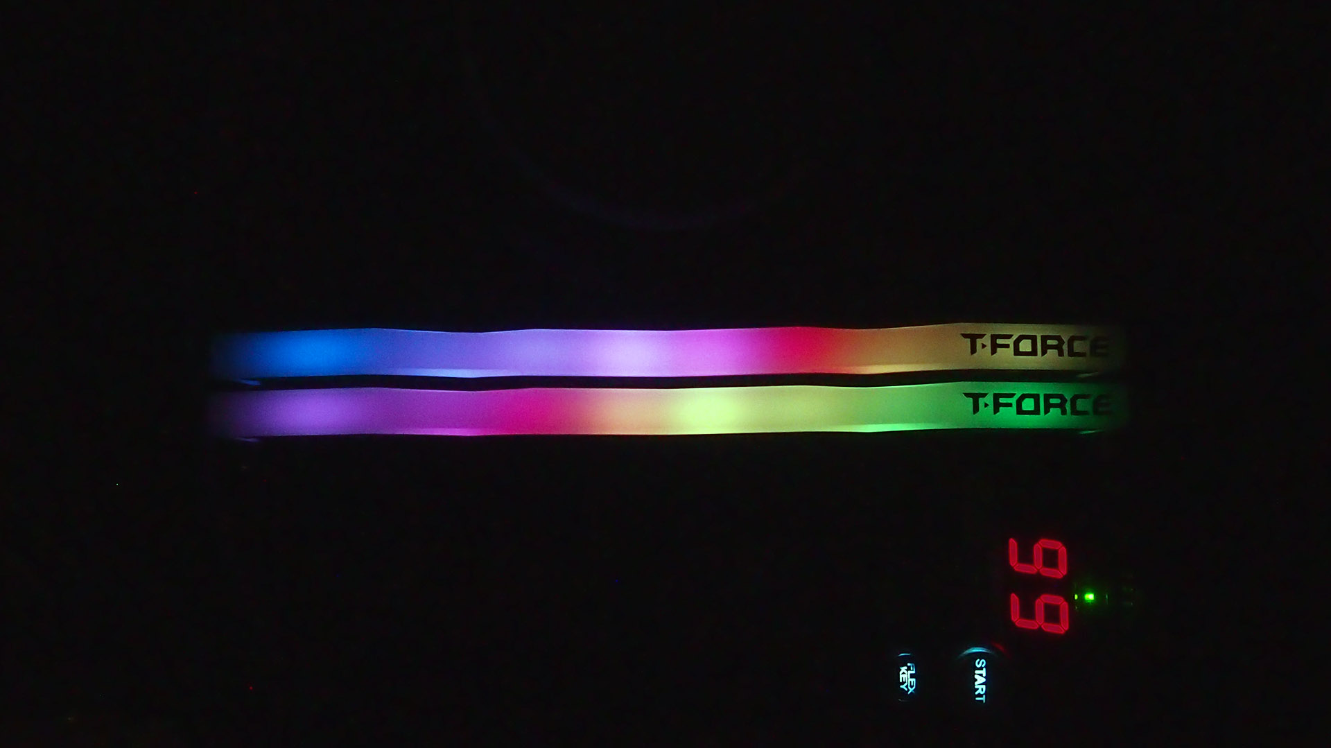 Teamgroup T-Force Delta RGB DDR5-6400 memory in an Asus Maximus Z690 Apex motherboard