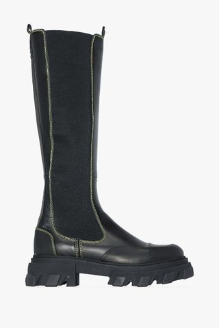 black leather high chelsea boots, best winter boots