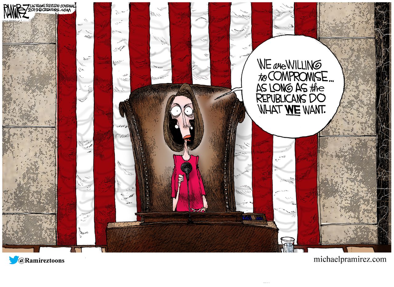 Political cartoon U.S. Nancy Pelosi House speakership&amp;amp;nbsp;