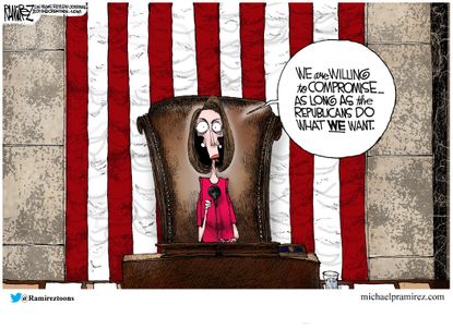 Political cartoon U.S. Nancy Pelosi House speakership&nbsp;
