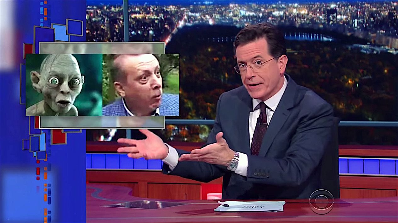 Stephen Colbert solves Turkey&amp;#039;s Gollum case