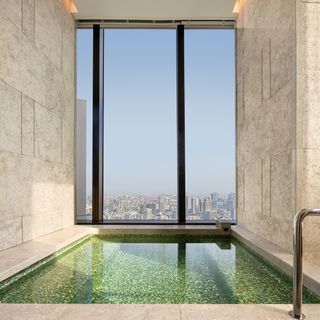 Bulgari Hotel Tokyo view from spa pool