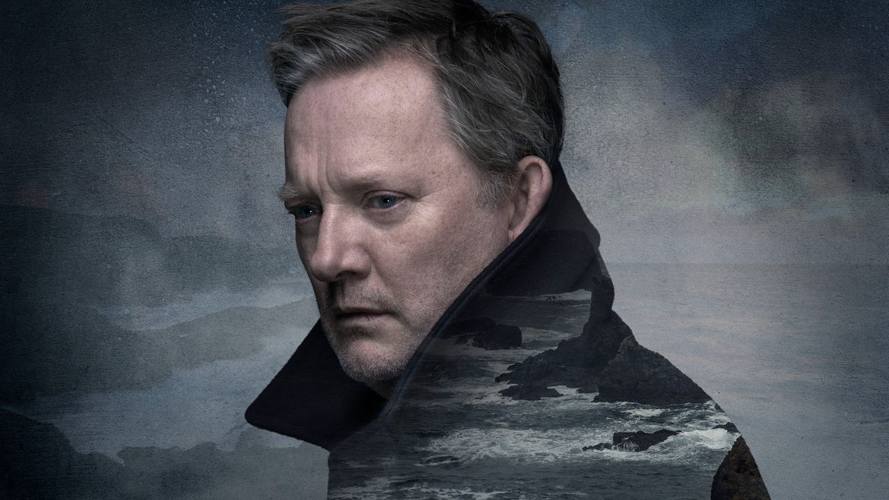 Shetland season 7 promo image featuring Douglas Henshall as DI Jimmy Perez