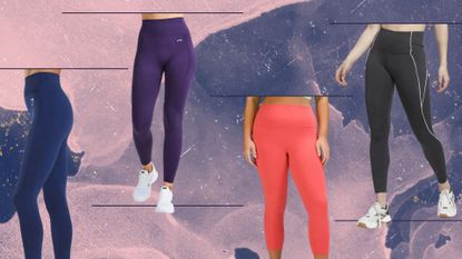 A selection of the best workout leggings, tested by the woman&home health team