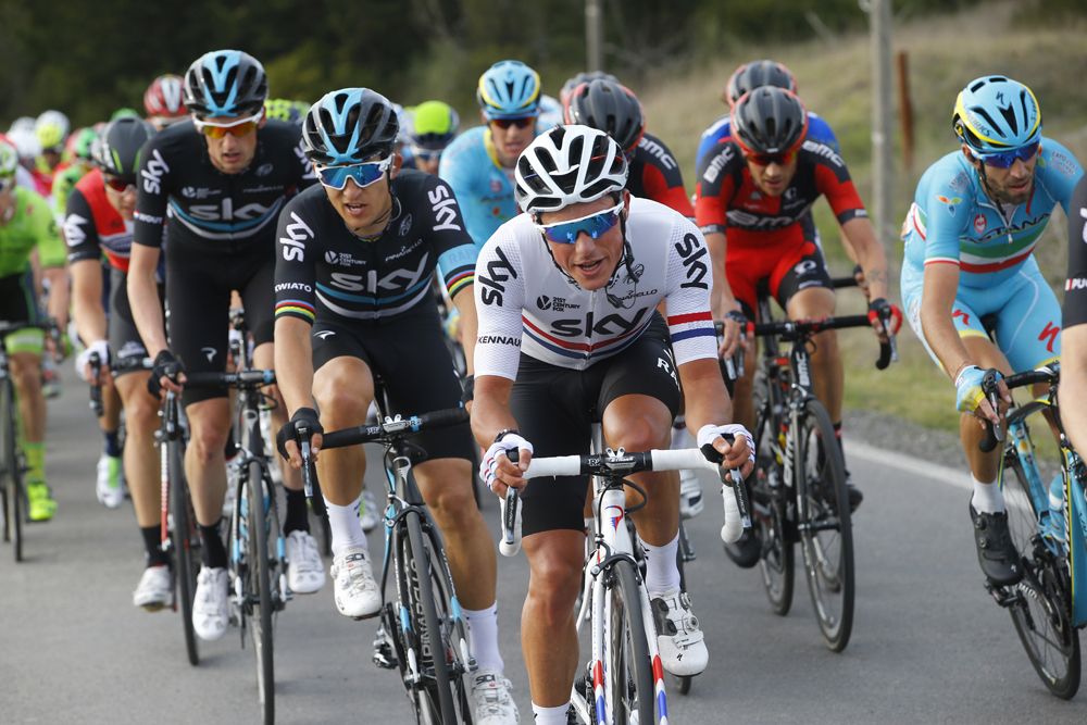 Peter Kennaugh was prominent in the closing stages