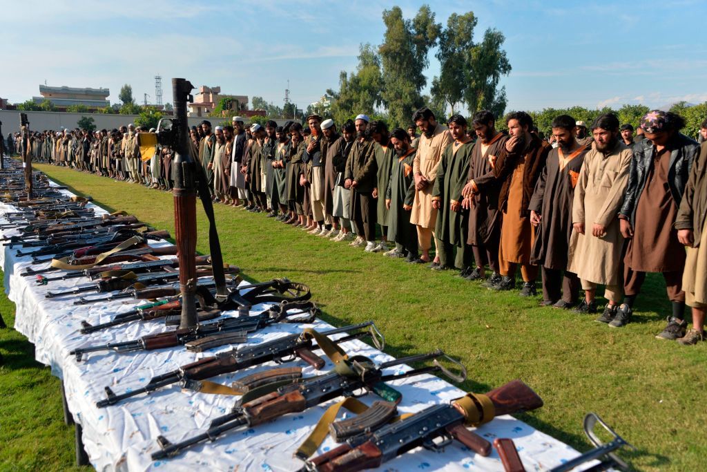 ISIS fighters surrender in Jalalabad.