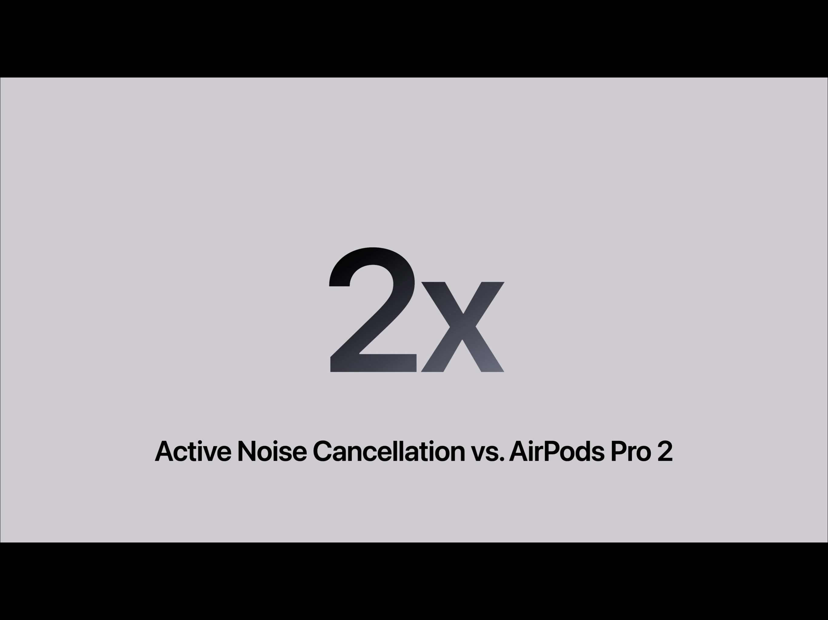 Promotional material for the AirPods Pro 3 from the Apple keynote