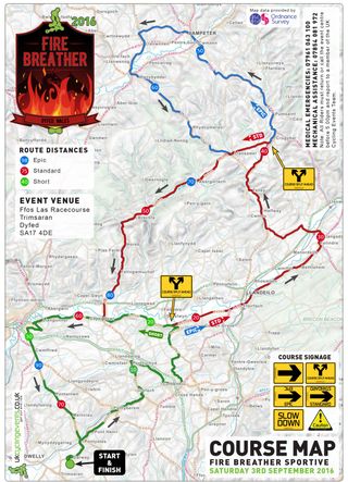 Fire Breather sportive map