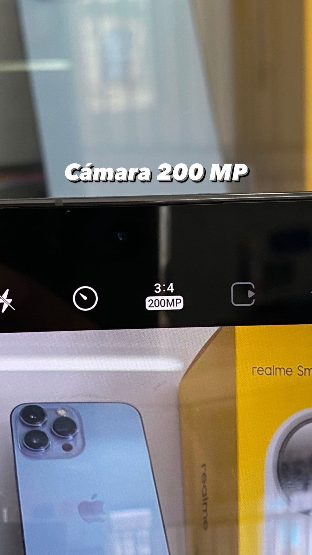 Image of the alleged camera app on the Samsung Galaxy S23 Ultra showing a 200MP mode