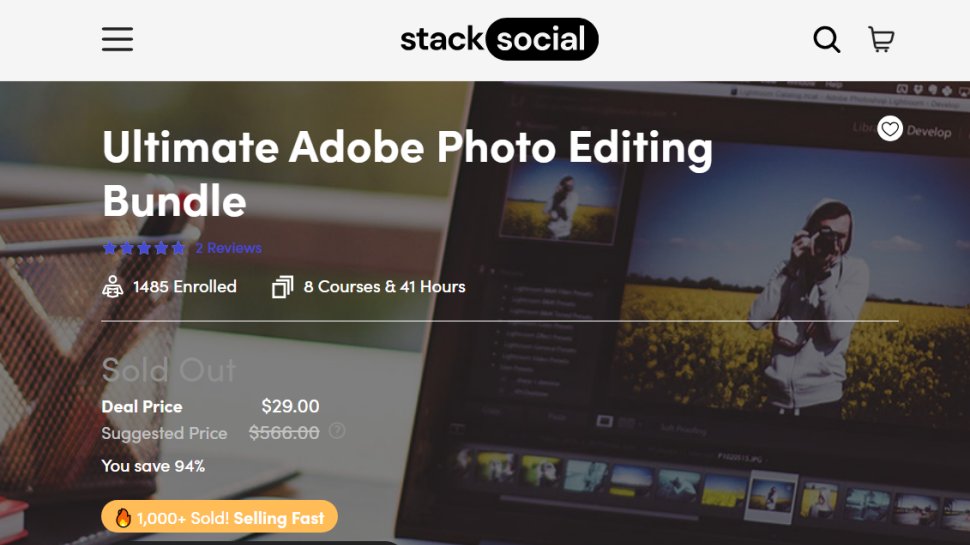 Website screenshot of StackSocial (August, 2025)