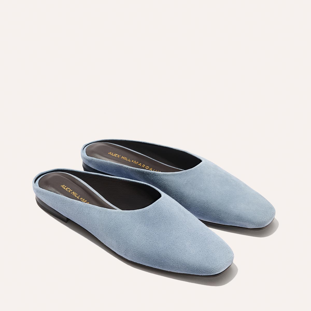 Alex Mill X Margaux: the Clara - Slate Blue Suede
