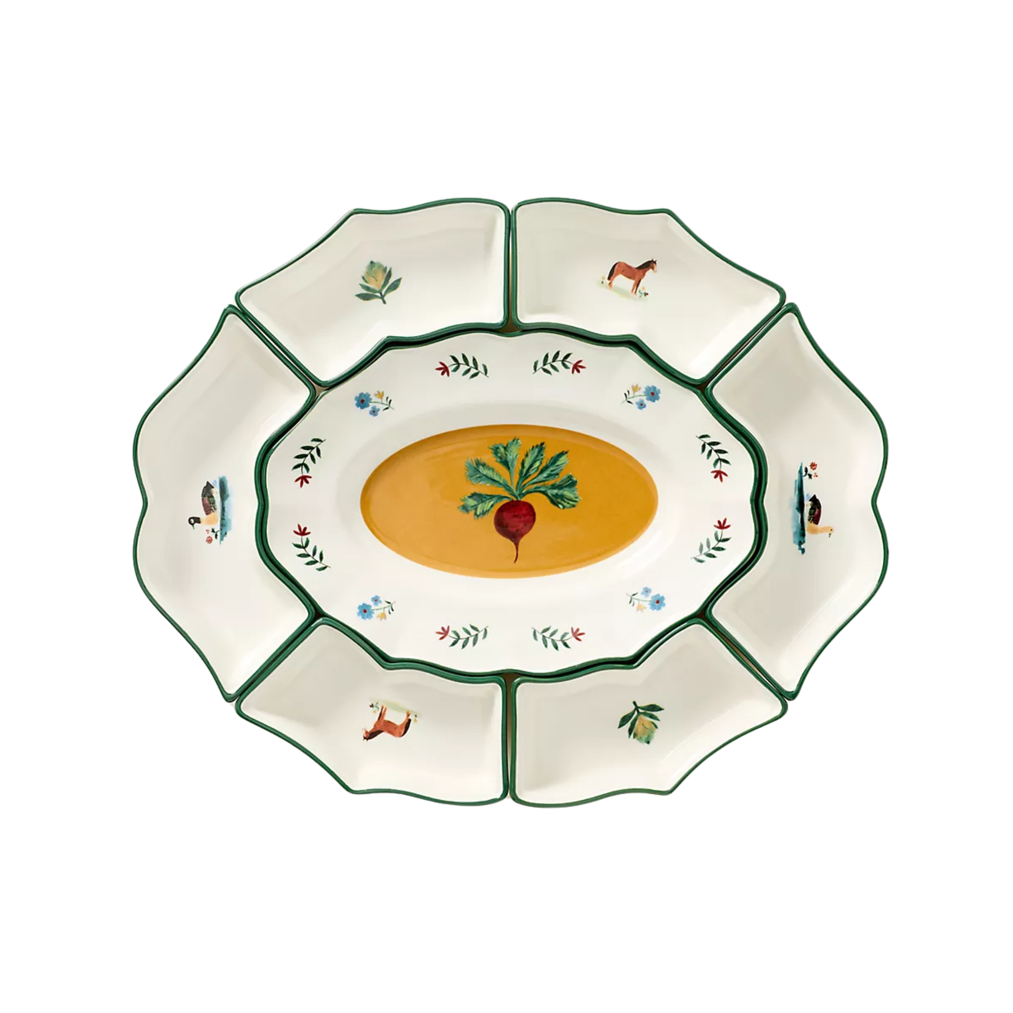 a decorative serving platter