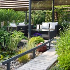 small garden with modern design