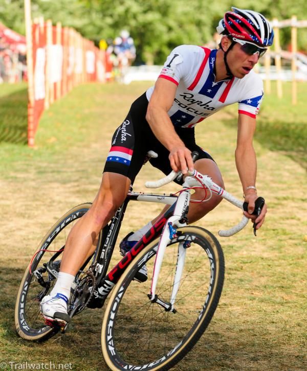Jeremy Powers (Rapha-Focus) with two laps to go