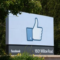 Facebook HQ street sign.