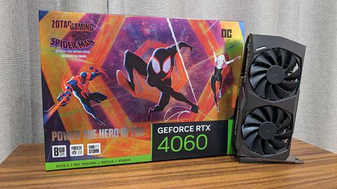 Zotac GeForce RTX 4060 OC Spider-Man box and card