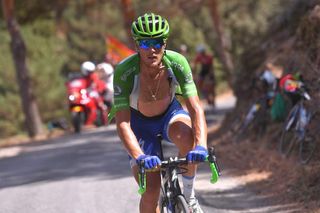 Matteo Trentin on a hot day at the Vuelta a España