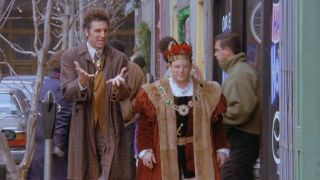 George with Kramer as Henry VIII in Seinfeld