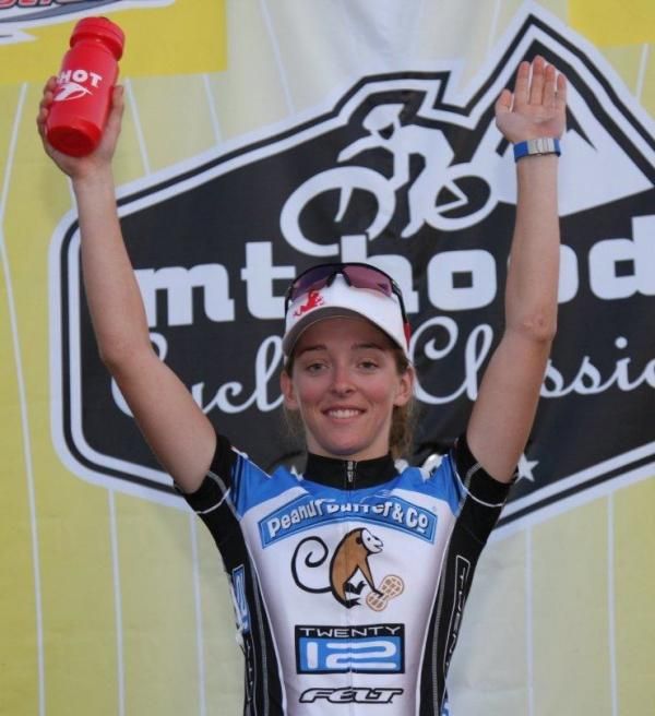 Kaitie Antonneau takes the win at Mount Hood Cycling Classic Criterium