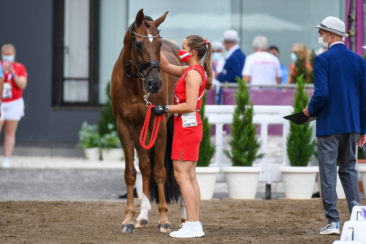 Tokyo Olympics dressage trot-up pictures