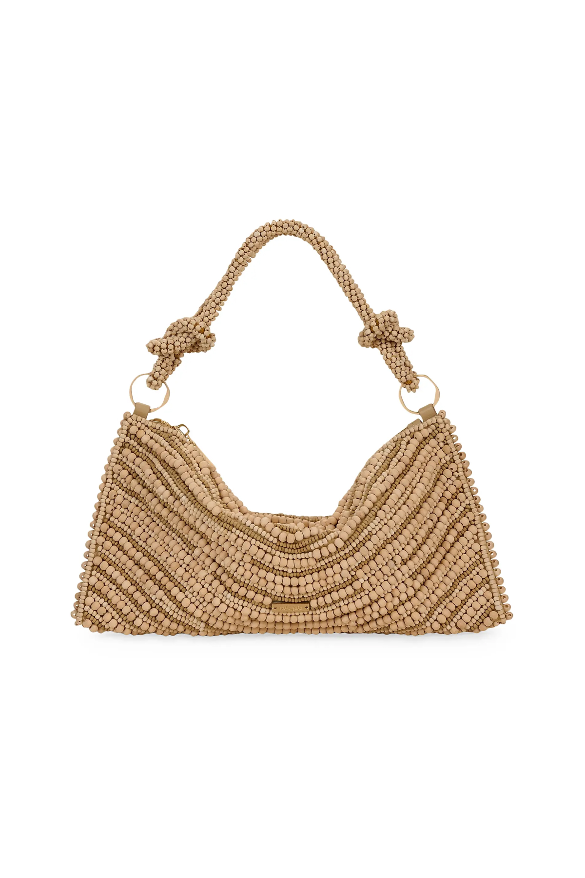 Cult Gaia, Nano Hera Wood Beaded Shoulder Bag