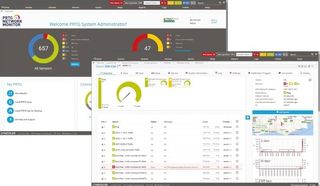 Desktop screenshot of the Paessler PRTG Network Monitor 23.4 web console