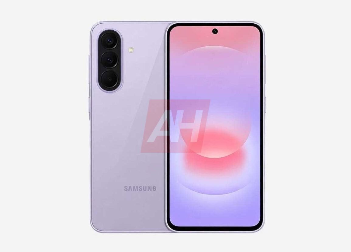 screen and back panel of the Galaxy A37 in pink