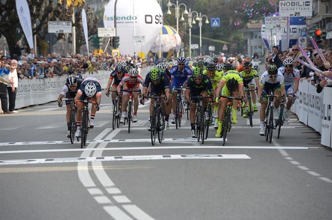 The sprint was close in the GP Nobili