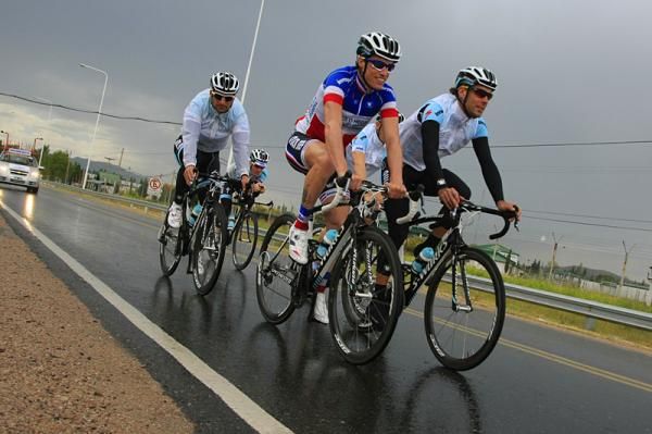 French champion Sylvain Chavanel and his Omega Pharma-QuickStep teammates