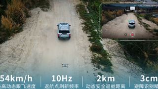 DJI drone and BYD electric car