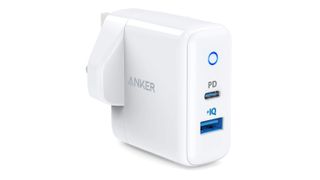 Anker 30W 2-port fast charger on white background