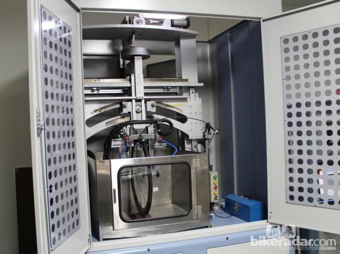 This machine, dubbed 'Big Bertha', tests a variety of factors to simulate real-world conditions