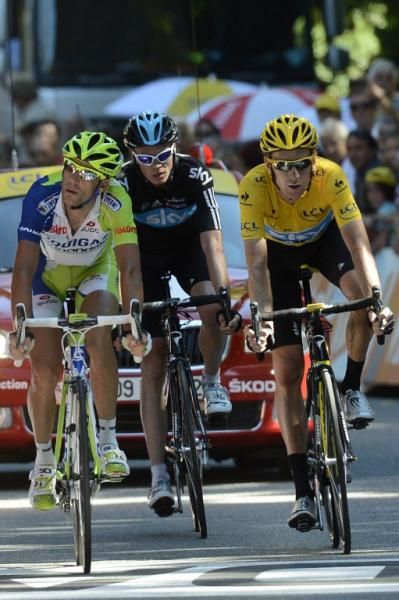 The three favorites marked each other: Vicenzo Nibali, Chris Froome and Bradley Wiggins