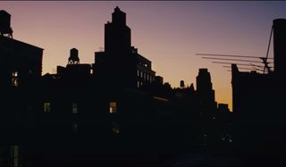 New York City at dawn in West Side Story.