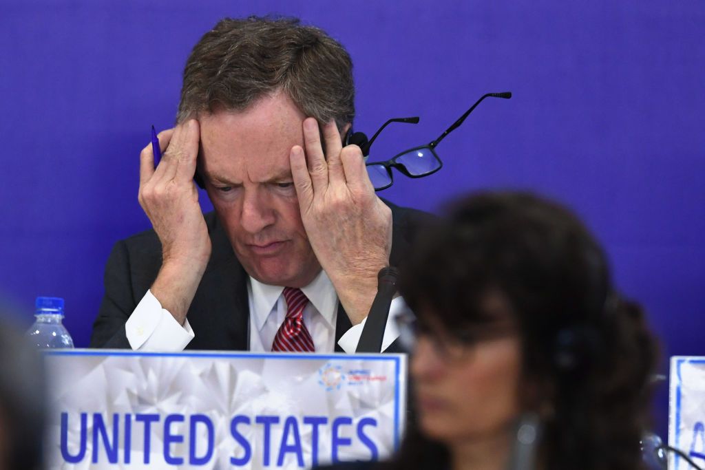 U.S. Trade Representative Robert Lighthizer, frustrated in Hanoi