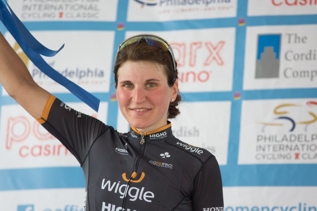 Second place went to Elisa Longo Borghini (Wiggle High5)