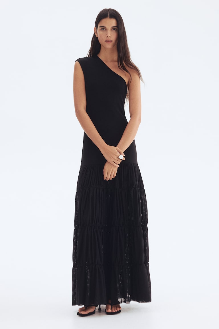 Long One-Shoulder Dress
