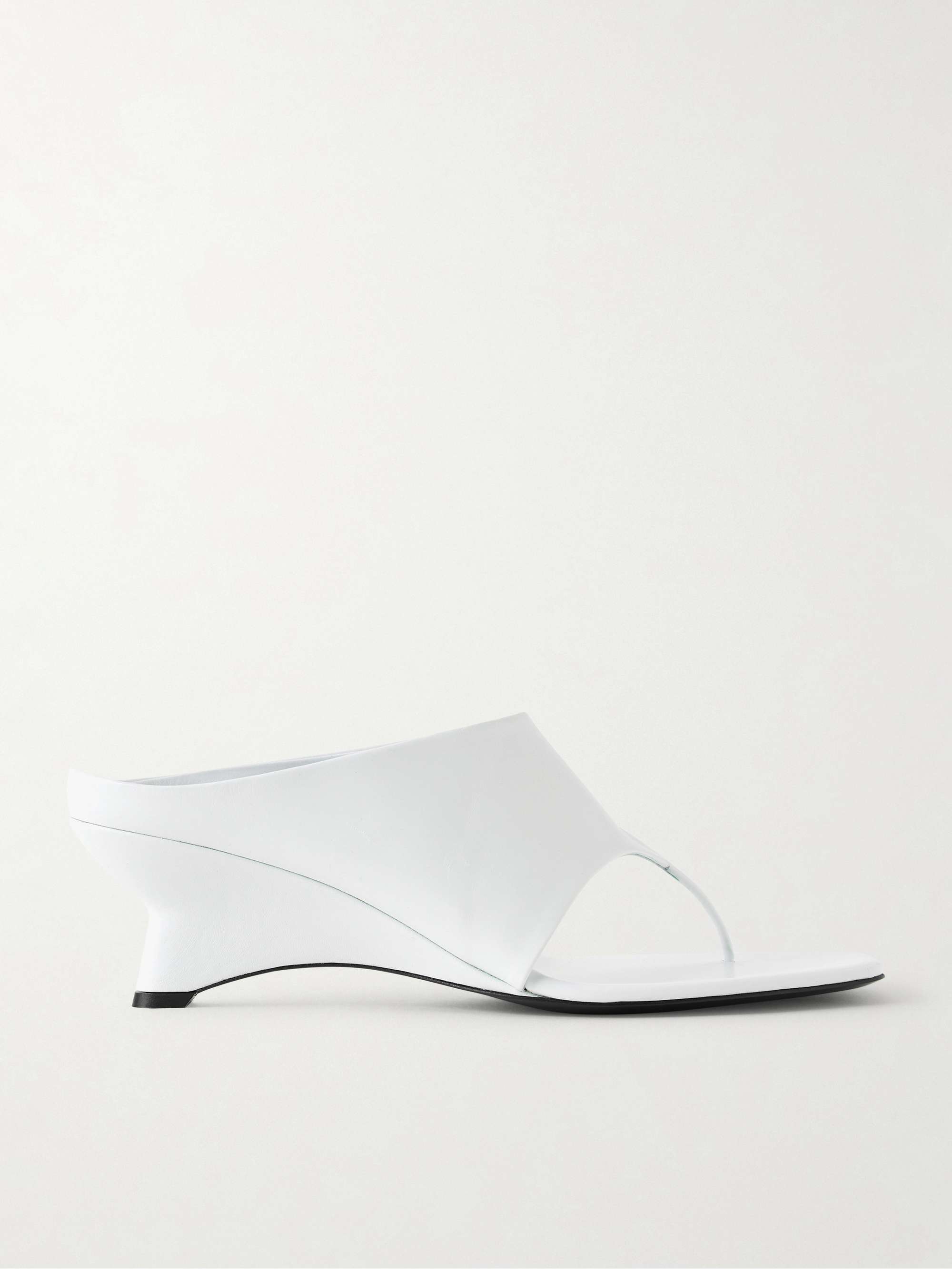 Marlow Leather Wedge Mules