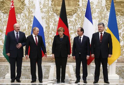 Tension during Ukraine-Russia peace talks in February.