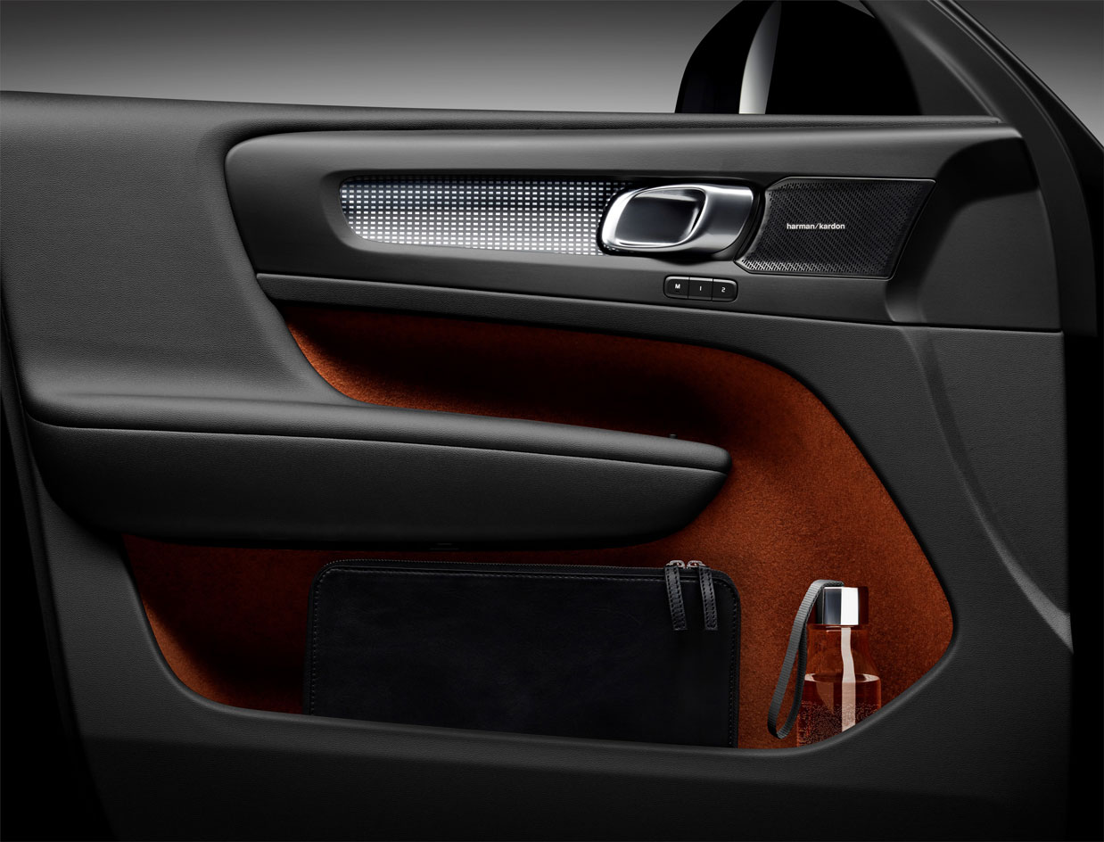 Interior view of the Volvo XC40