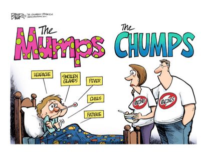 Editorial cartoon vaccines