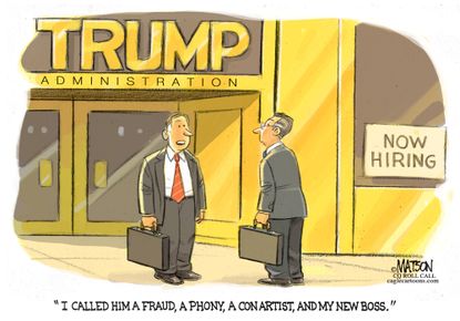Political cartoon U.S. Donald Trump cabinet