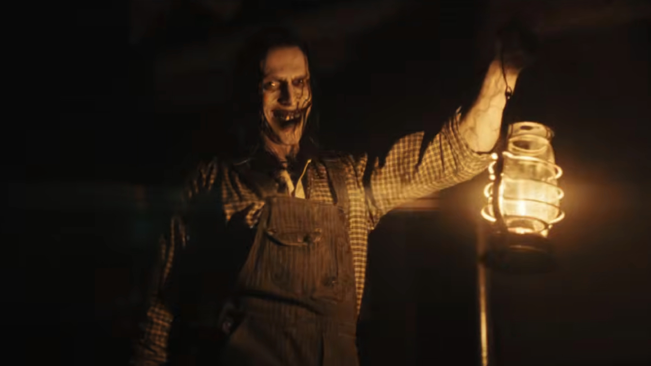 A demonic face in The Conjuring: Last Rites