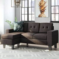 Reversible Modular Sectional with Ottoman | Was $899, now $405 at Wayfair